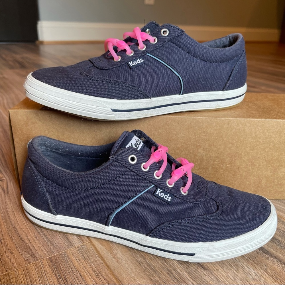 Keds Courty Twill Navy Sneakers - Navy - 6.5